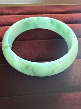 Natural Grade A Burmese Jadeite Bangle